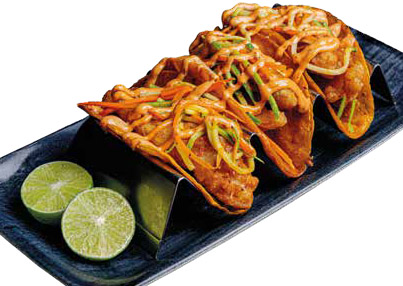 Tacos al Tempura de Totoaba (nuevo, 4 pz.)
